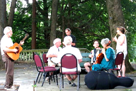 clare with other musicians