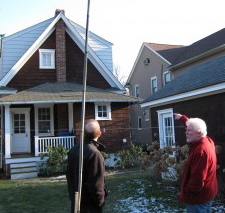 rear view of possible solar installation